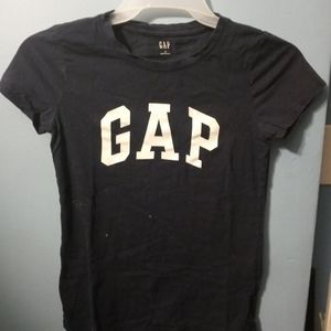 Navy gap logo shirt
